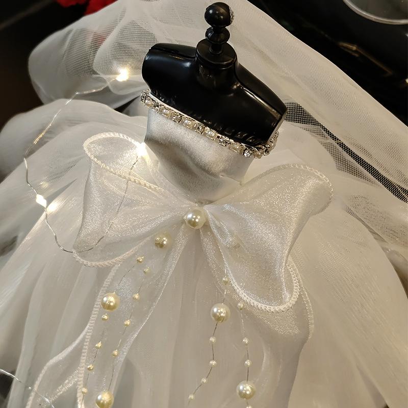 Mini-Hochzeitskleid für Puppen, Hochzeitsdekorationen, Modell, kleines Kindergeschenk, Weihnachtsgeschenk für die Freundin