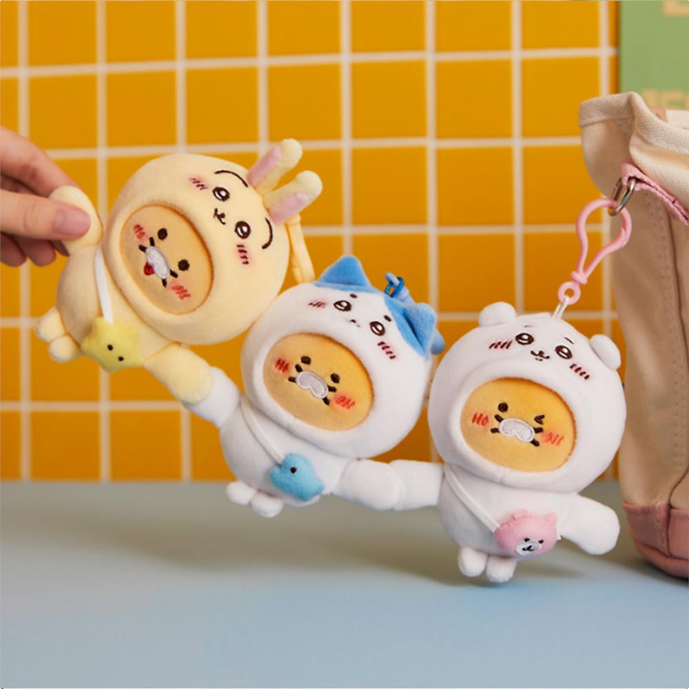 Bear Chiikawa Cartoon Plush Keychain Magnet Toy Gift Hachiware Backpack Usagi