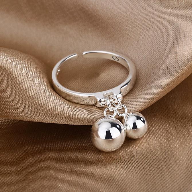 PANJBJ 925 Sterling Silver Four-pointed Star Shining Zircon Ring High-end Personalized Opening Adjustable Jewelry