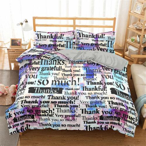 Doona Duvet Quilt Cover Set Colorful Pillowcases Single Double Queen King Beds