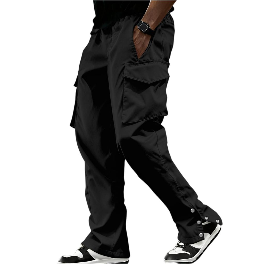 Men's American, Flip,top Pocket Side,drawstring Waist Workwear Trousers