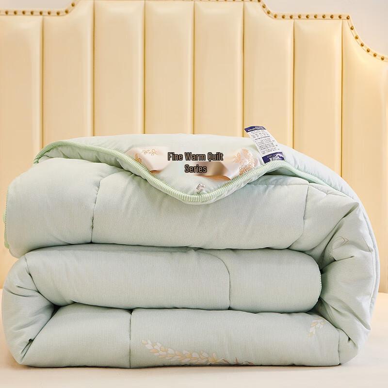 YEKEROLAN Elegant Floral Brushed Fiber Winter Quilt