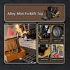 RC Forklift Truck Toys 1/64 Alloy Engineering Construction Vehicles Model Sound Light Collection Forklift Decoration Toy for Kid