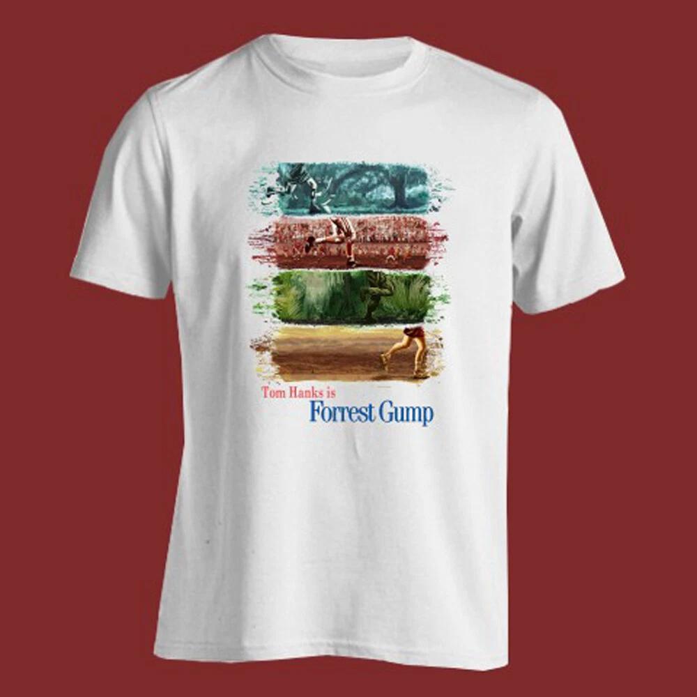 

Forrest Gump Run Forrest Movie Men s White Size S-5XL 4XL