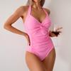 New One-piece Swimsuit Women's European and American Sports Swimsuit Bikini Huludao Factory