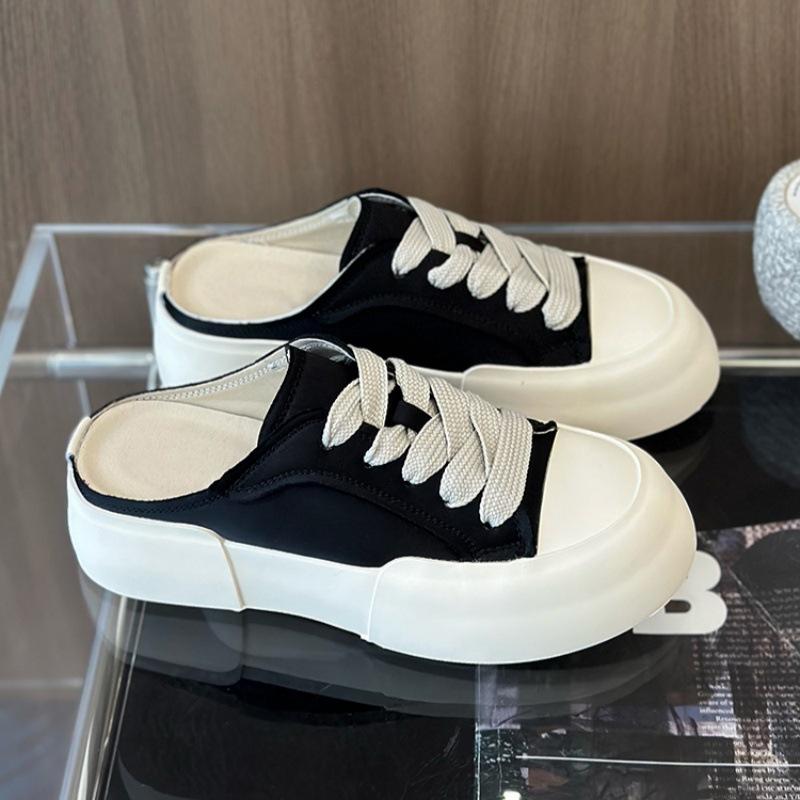 

Сатиновые туфли на толстой подошве, женские новые сатиновые туфли, туфли-хлебушки, уличная обувь, сочетание цветов, ленивая повседневная обувь 40 чёрный