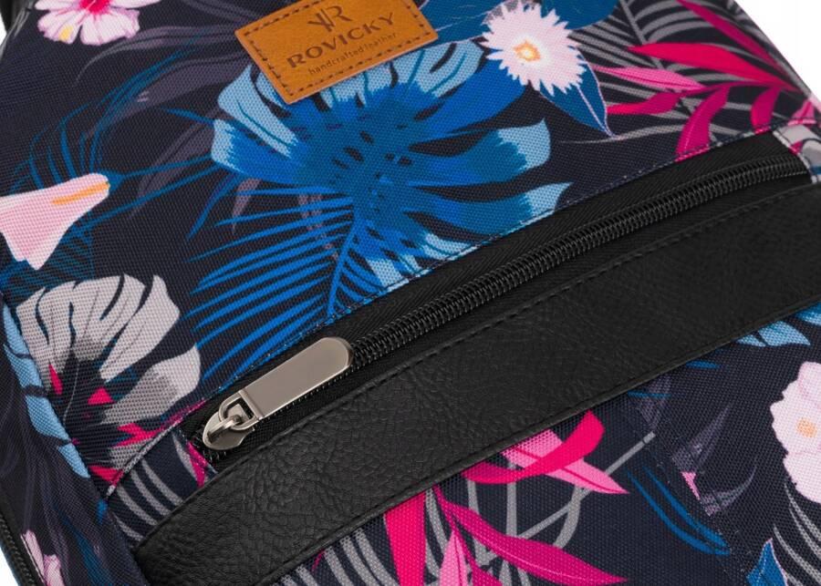 Patterned, urban women's backpack - Rovicky