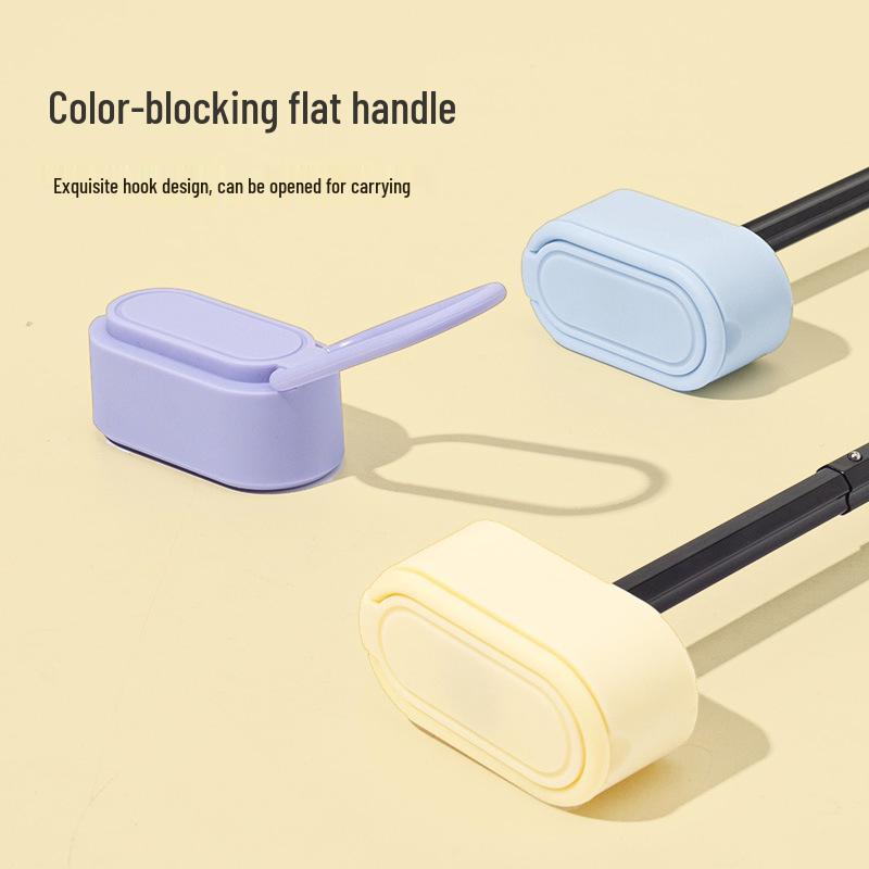 Compact Ultra-Light Six-Fold Capsule Umbrella with Black Glue Sun Protection and Hook