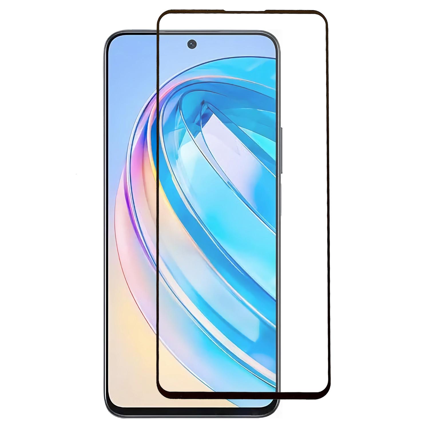 

Tempered Glass Screen Protector for Honor X8a 4G Silk Printing Ultra Clear Front Screen Film Type A