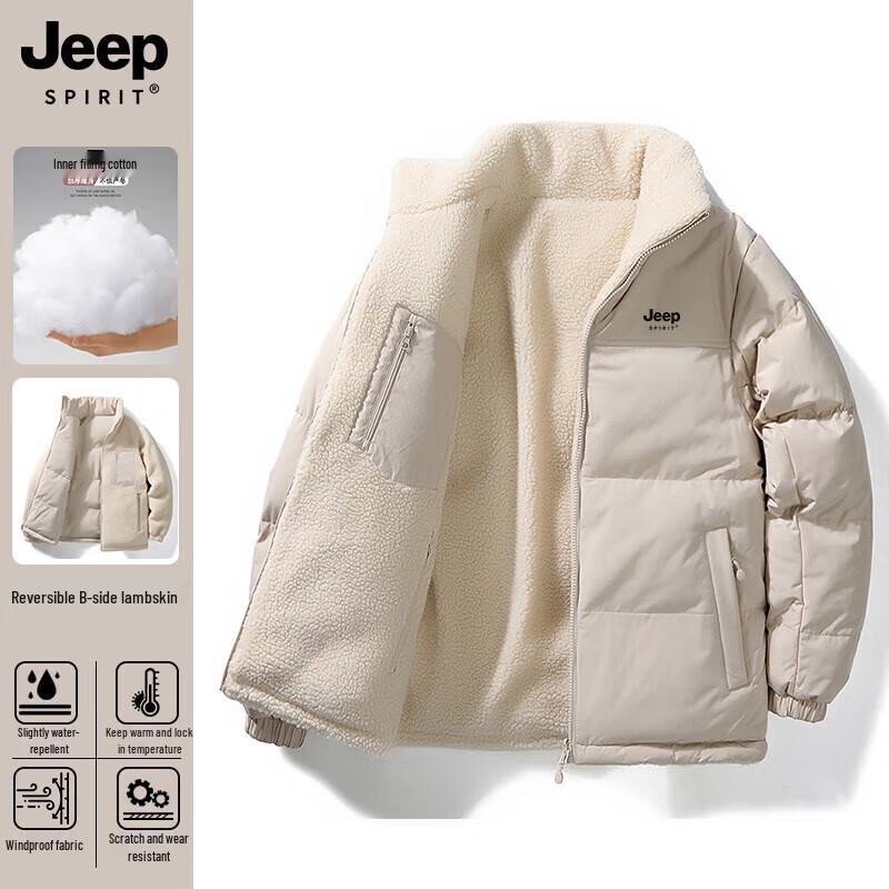 JEEP SPIRIT Men's Reversible Padded Winter Jacket