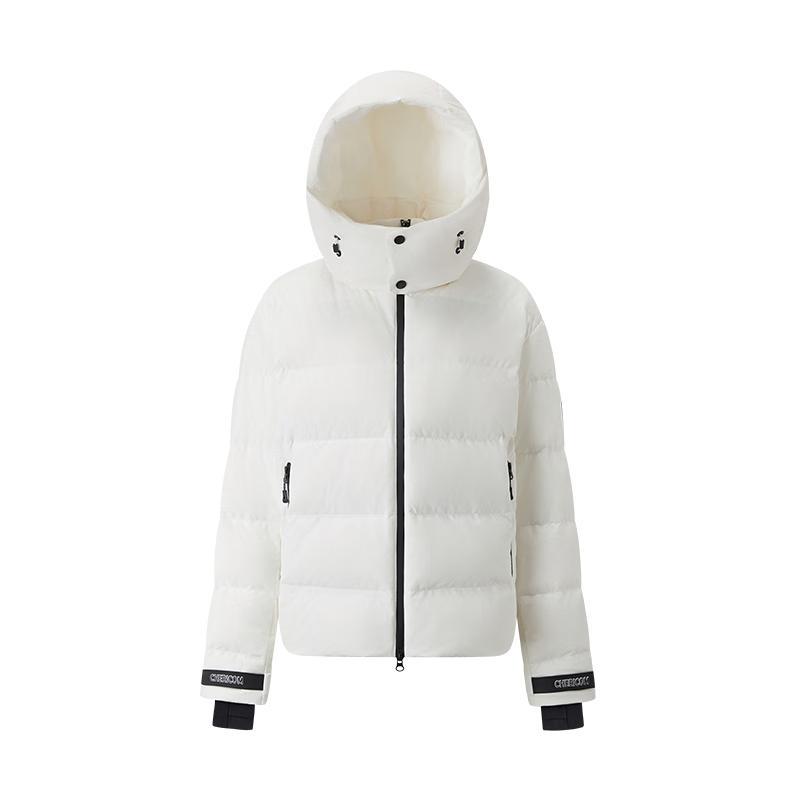 

Qianrengang 2025 Women s Hooded Cloud-Feel Puffer Down Jacket L (170)