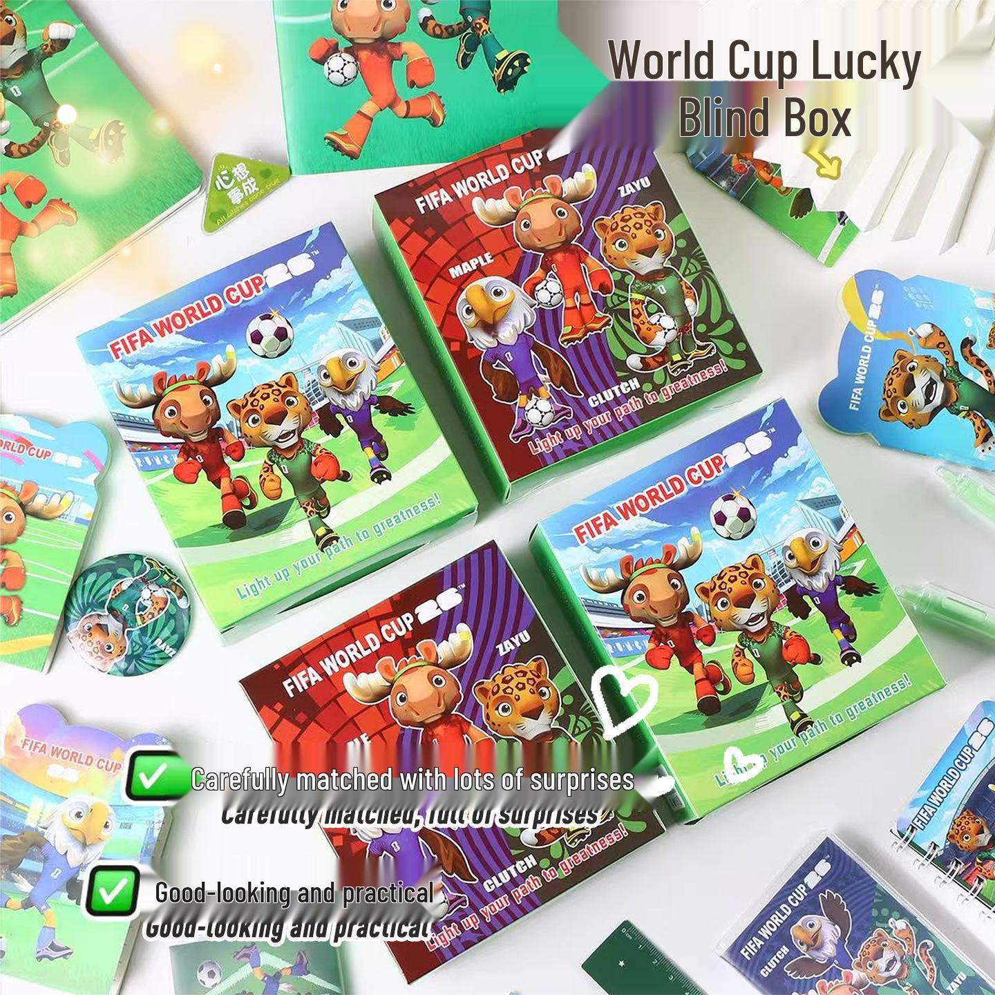 2026 World Cup USA-Canada-Mexico Stationery Surprise Box: Kids  Unboxing Toy and Party Favor