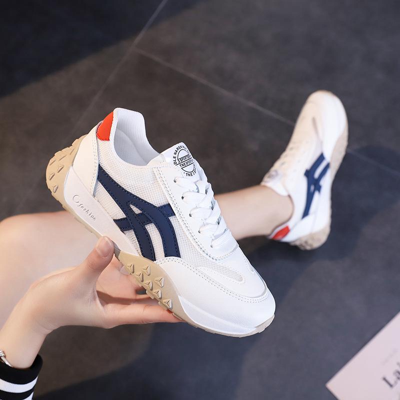 

Stepping on shit sports and leisure women s shoes mesh breathable Forrest Gump shoes lightweight student running shoes 35 синий