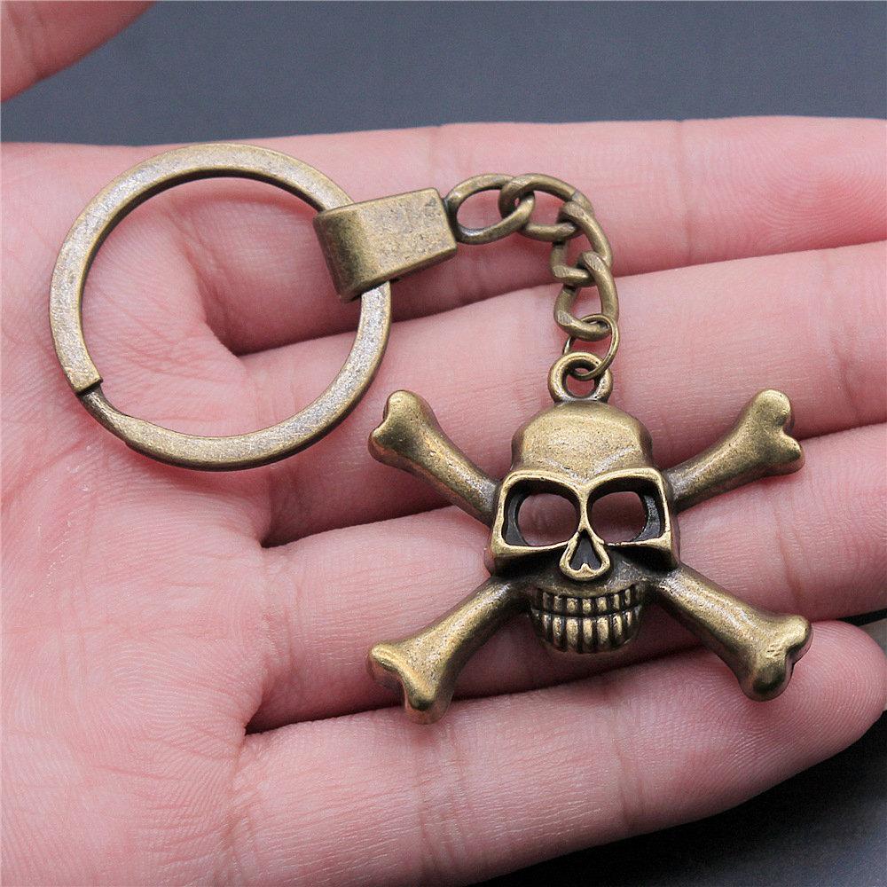 30mm Keychains Bat Cross Skull Vintage Jewelry Supplies QY006