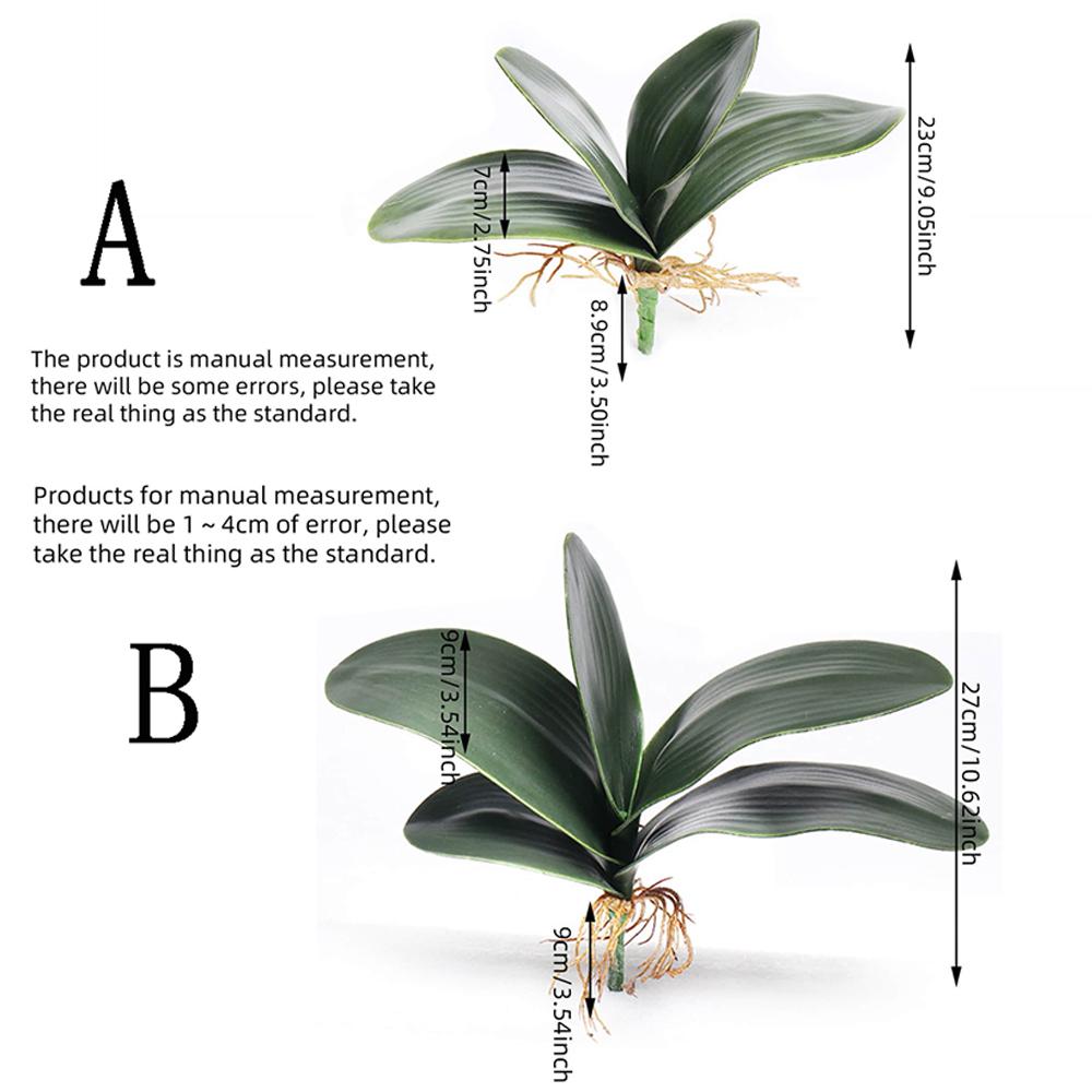 Artificial Phalaenopsis Simulation Moth Orchid Leaf Real-touch Orchid Leaves Flower Plant Home Decoration Landscaping