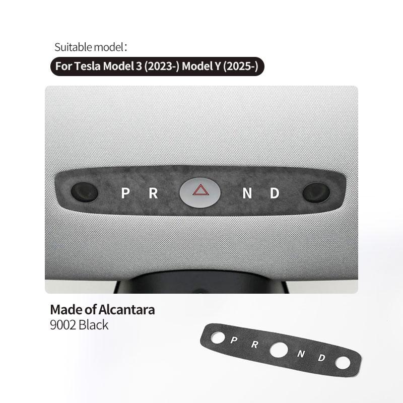 Carbon Fiber For Tesla Model 3 (2023-) / Model Y (2025-) Car Reading Light Panel Trim Sticker Anti Scratch Interior Accessories