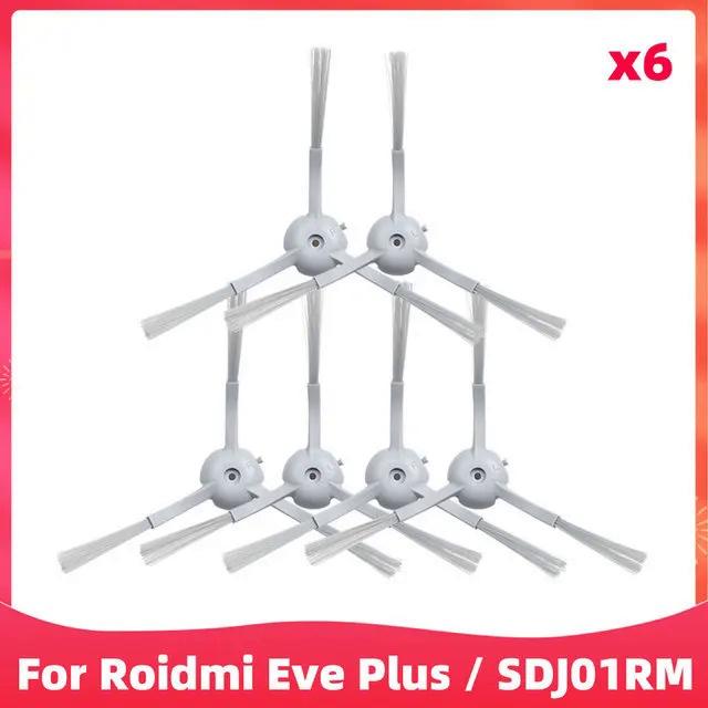 För Roidmi EVE Plus SDJ01RM Robotdammsugare Tillbehör Rullande Huvudborste Sidoborste Filter Mopp Dammbehållare Reservdelar