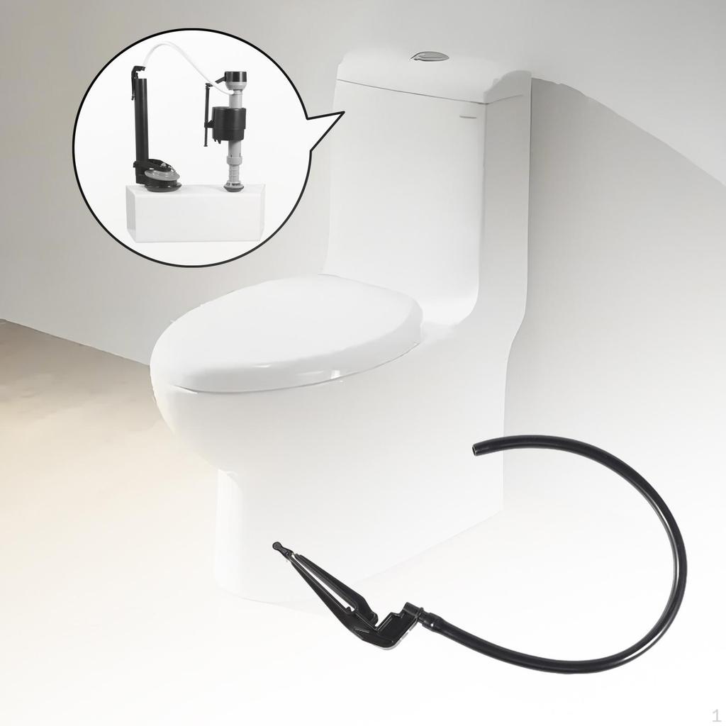 Toilet Refill Hose And Clip, Repair Kit, Water Saving, for Most Other Valves, to Be Installed