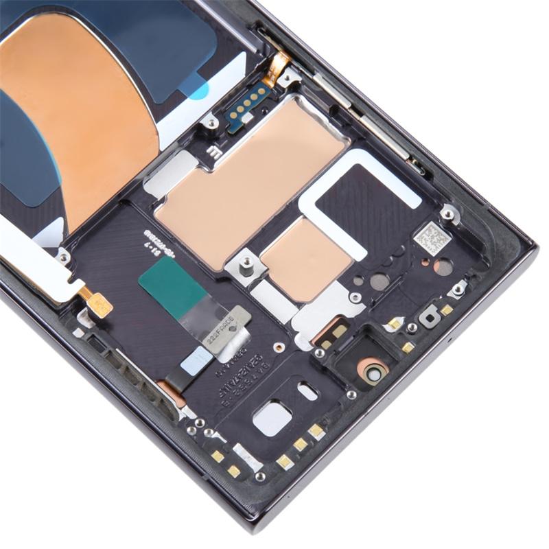 Pour Samsung Galaxy S23 Ultra S918 Écran OLED Grade C et Assemblage Numériseur+Châssis (sans logo)