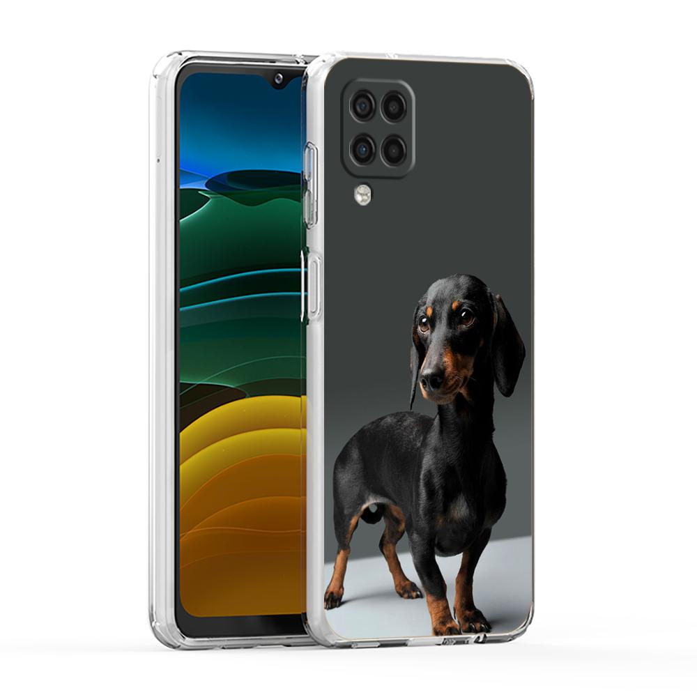 Dachshund Silhouette Dog Cute Phone Case For Samsung A13 A33 A35 A55 A73 A53 A23 A51 A71 A21S A31 A41 A05s A03S A15 A25 5G Cover