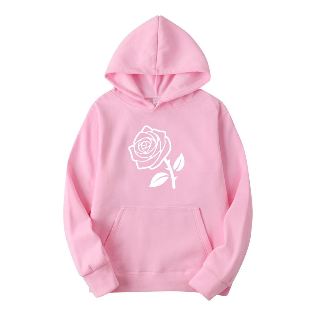 Flower Stripe Pattern, Printed Hoodie, Autumn And Winter Fashion Men'S And Women'S Long-Sleeved Sweater