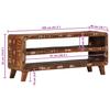 TV Stand 105 X 46 X 32 Cm Solid Reclaimed Wood