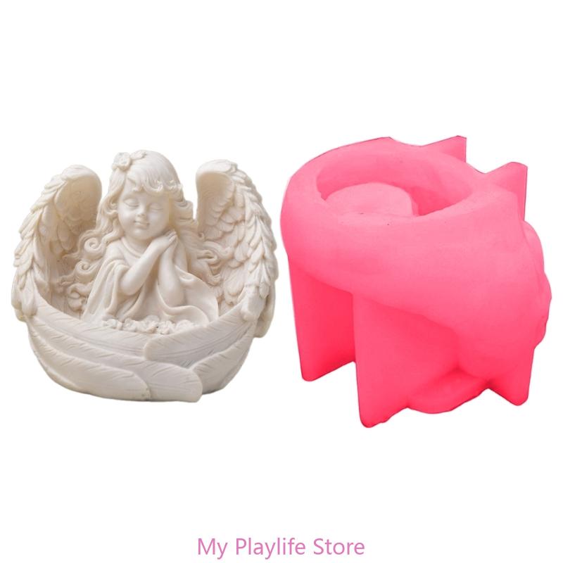 

Силиконовые формы «Крылышко девушки» для подсвечников, подсвечников, предметов домашнего декора, гипсовые силиконовые формы для художественного творчества розовый