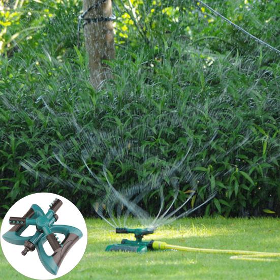 1/2-teiliger Rasensprinkler, auslaufsicher, 3-Arm-Design, 360-Grad drehbares Bewässerungssystem, universelle, einfache Installation, einstellbarer Wassersprinkler