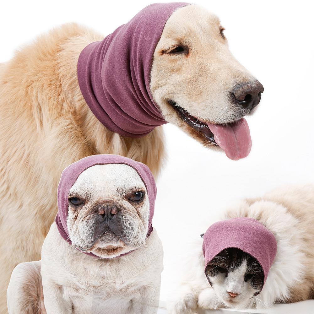The Original Calming Band for Dogs Cats for Anxiety Relief Noise Canceling for Firework Thunderstorm Pet Grooming & Force drying