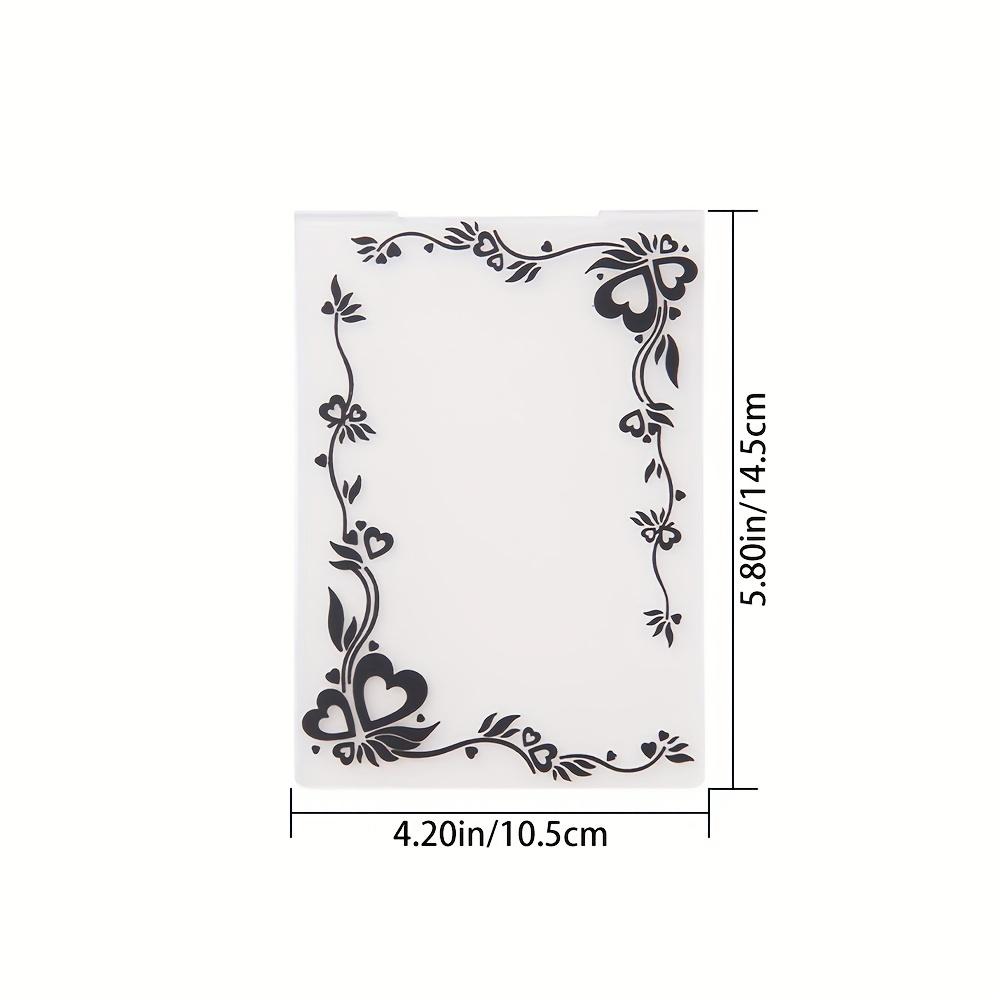 1pc Plastic 3D Embossing Folder Template for DIY Scrapbook Paper Craft Card Making Decorative Border Supplies
