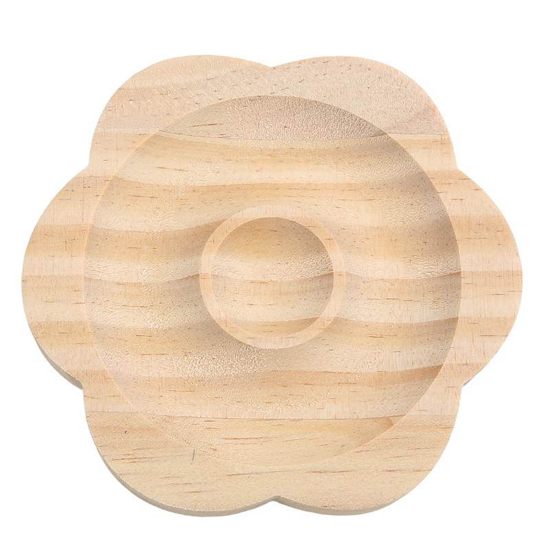 Vassoio Espositore per Gioielli con Perline in Legno di Pino Naturale - Supporto Trasparente per Braccialetti e Oggetti di Scena per Fotografia