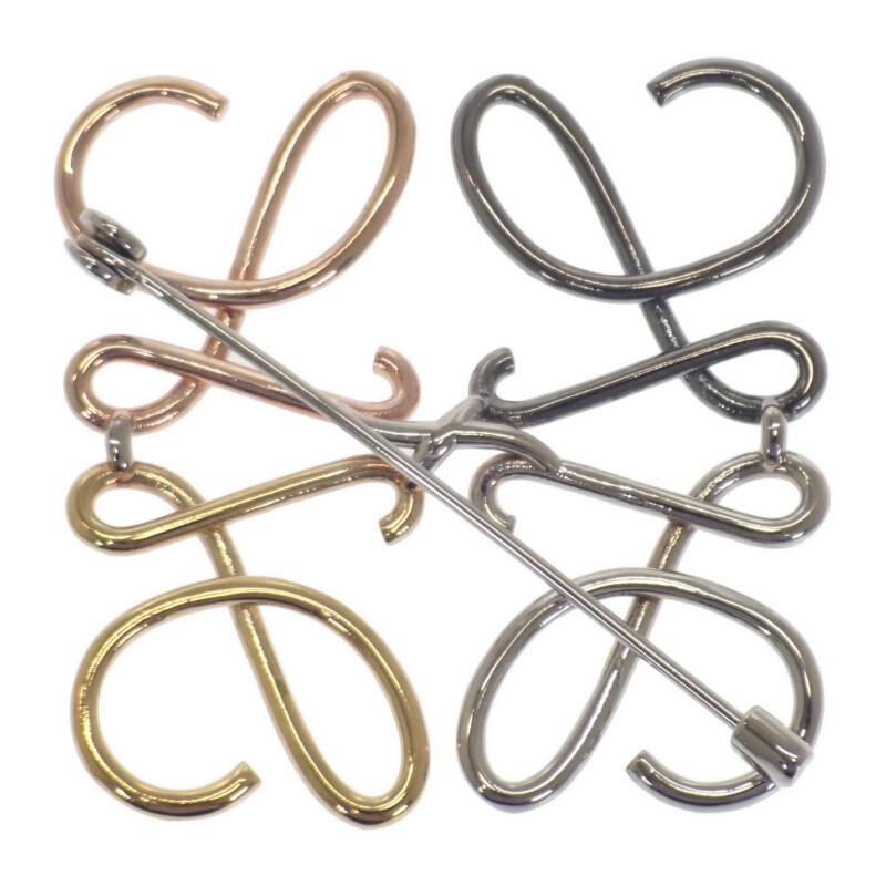 Loewe J000245X10 Brooch Multicolor/gold Metal Women