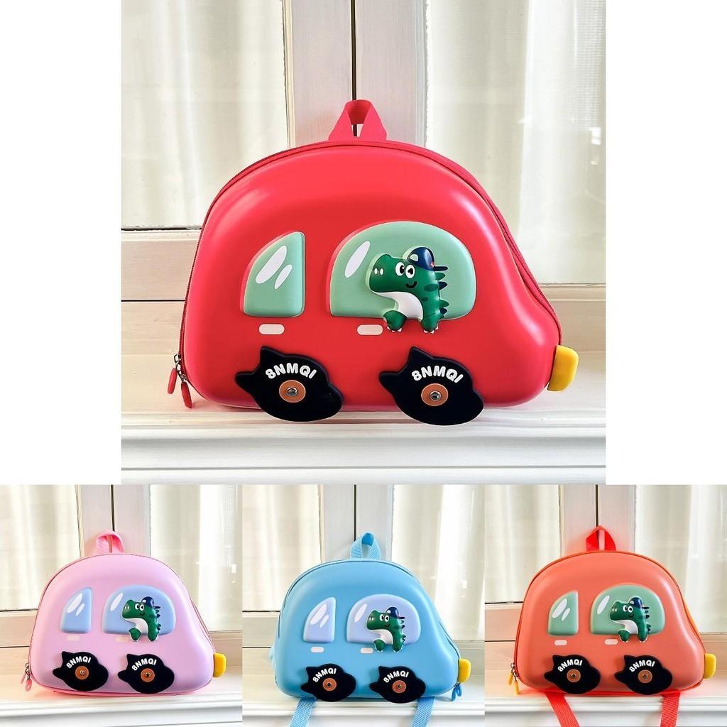 Adorable Cartoon Car Crossbody Bag 2024 New Trendy Kids Backpack In Pink