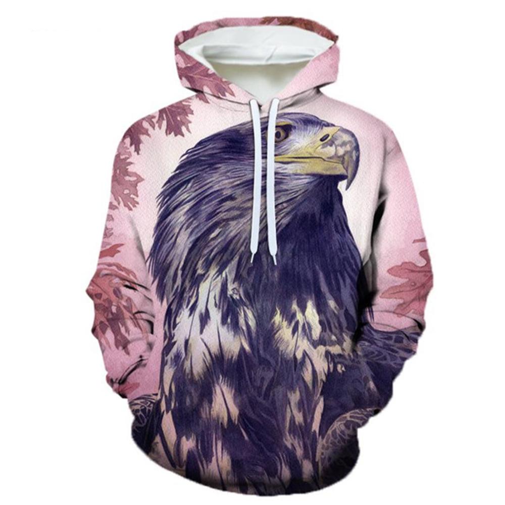 Do Old Eagle Graphics 3d Printing Men's Plus-size Hoodie Casual Pullover Popular Street Wear Fashion Top Trends Men's Clothing