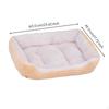 Dog Bed Mat, Warm Plush Crate Pad, Small & Cat, All Seasons Comfort Yellow 60x45cm