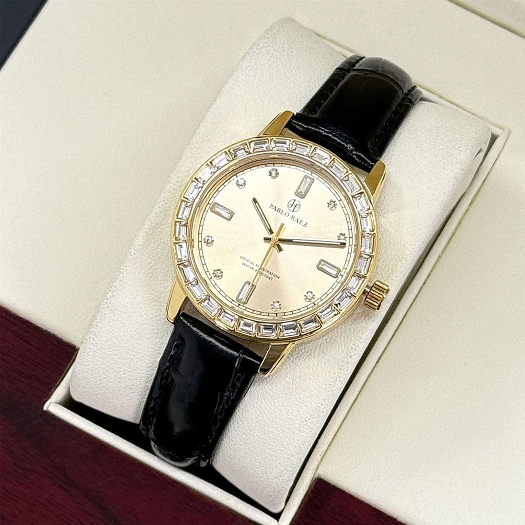 CQ387 Fashionable Diamond Studded Man Watch Waterproof Luxury Quartz Watch Casual Clock Giftwatches for Man