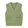ELLE KIDS Girls' V-Neck Cable Knit Vest
