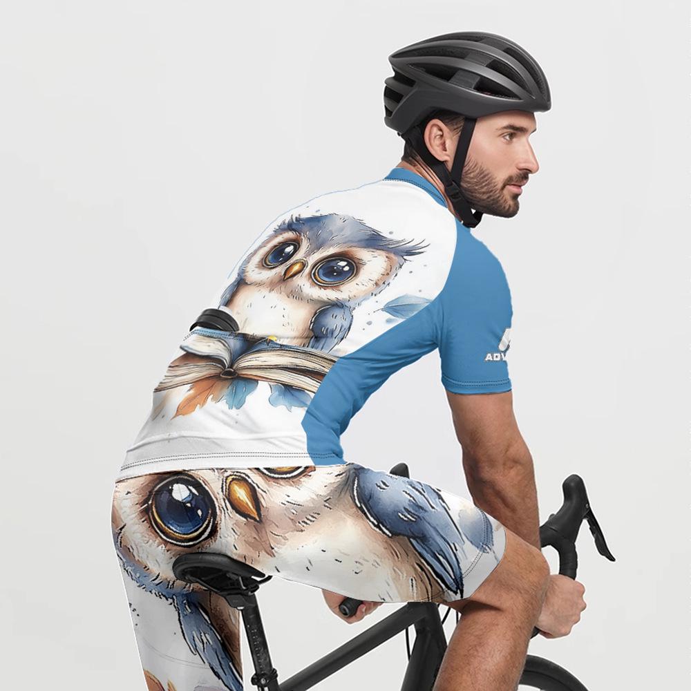 Men's Short Sleeve Cycling Jersey - 2025 Design, Quick-Dry, Breathable, Printed Top for Summer Road Biking