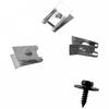 Befestigungsschraube 20 Stück Bolzen Metallschraube Clips Silber