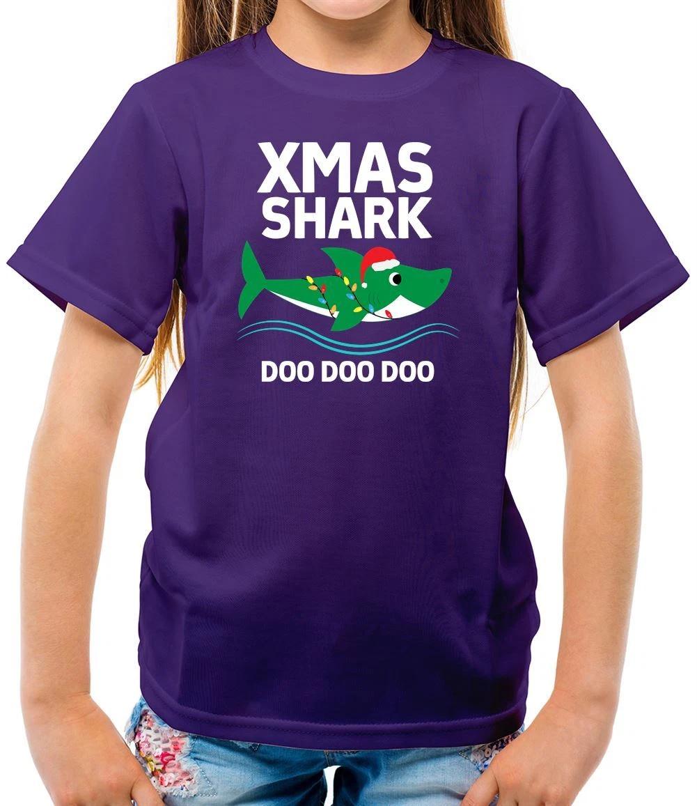 Christmas Shark Doo Doo Doo - Kids T-Shirt - Xmas Shark Song Baby Funny 120