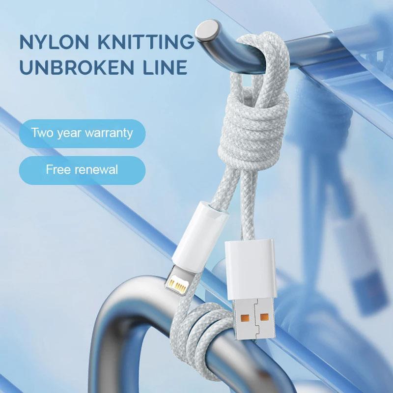 30W Fast Charging USB Cable For 14 13 12 11 Pro Max 8 7 6 Plus XS X XR Type C Data Line 2M Quick Charge Phone Accessories