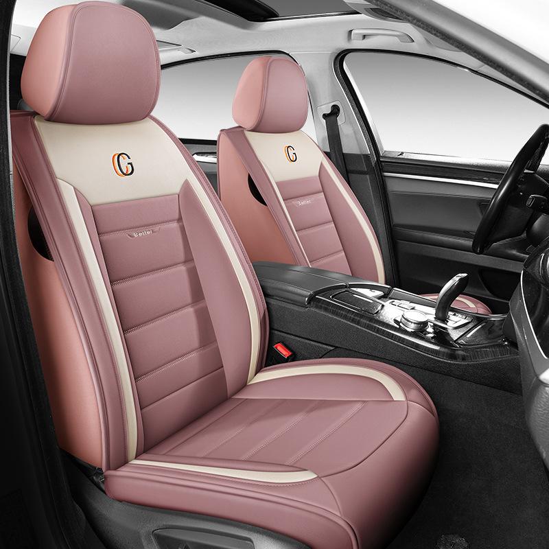 Universal 5 Set Auto Seat Cushion Leather 5 Seats Universal Car Seat Cover Waterproof Car Seat Cover
