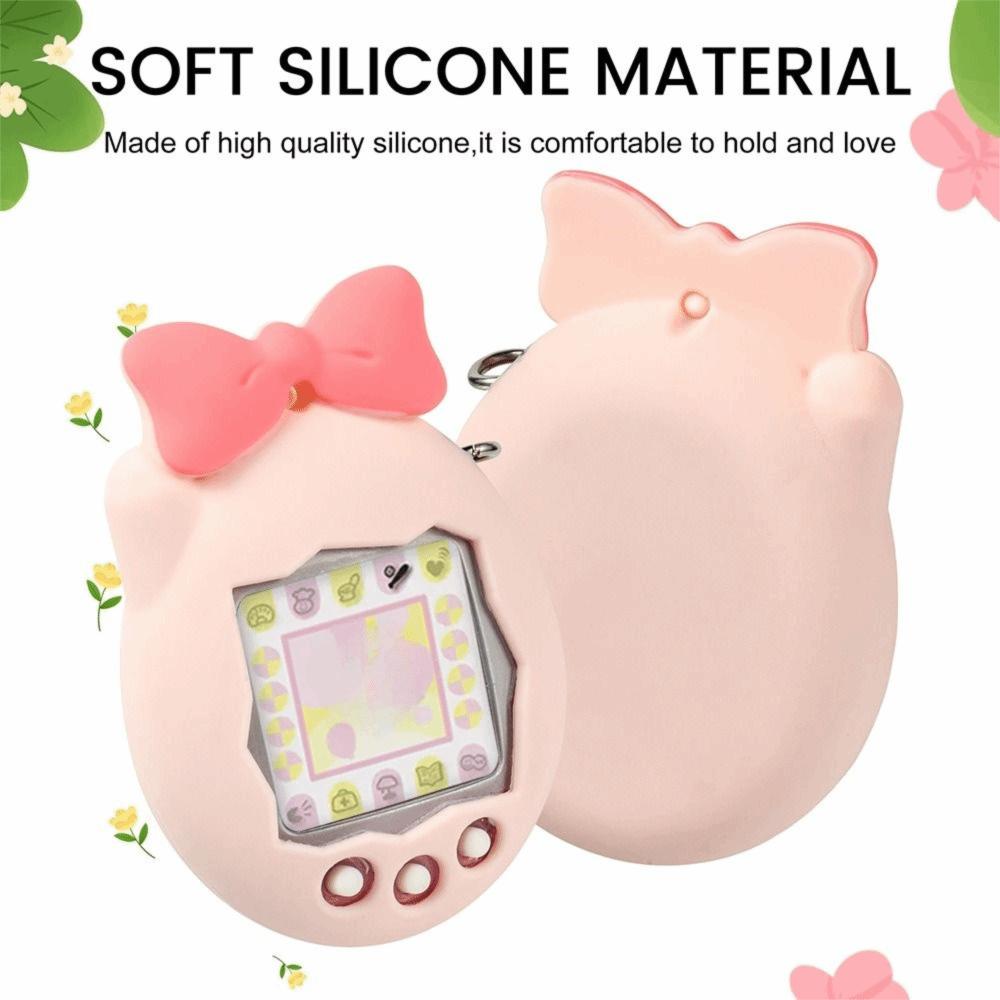 Dustproof Protective Cover Bow Soft Shell for Tamagotchi Connection V3 Game Accessories