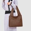 Large Capacity Tote Bag Women's Shoulder Underarm Handbag PU Commuter Bag