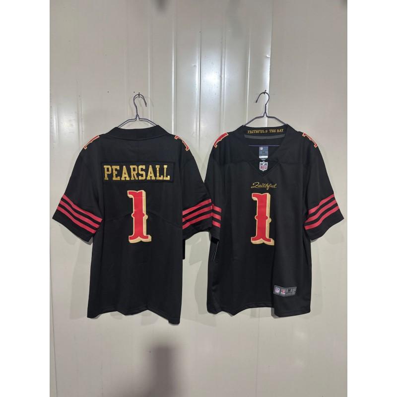 Camiseta de Manga Corta para Hombre de la NFL San Francisco 49ers Bordada Ropa del Equipo Ropa para Aficionados Equipación Deportiva
