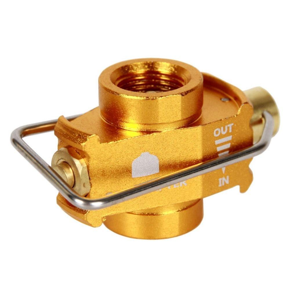 Cost-effective Camping Gas Adapter Valve Efficient Gas Refill Adapter  Camping Equipment