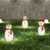 Acrylic Snowman Ornament with LED Light Cute Lovely Interesting Santa Ornament for Holiday Party Decoration