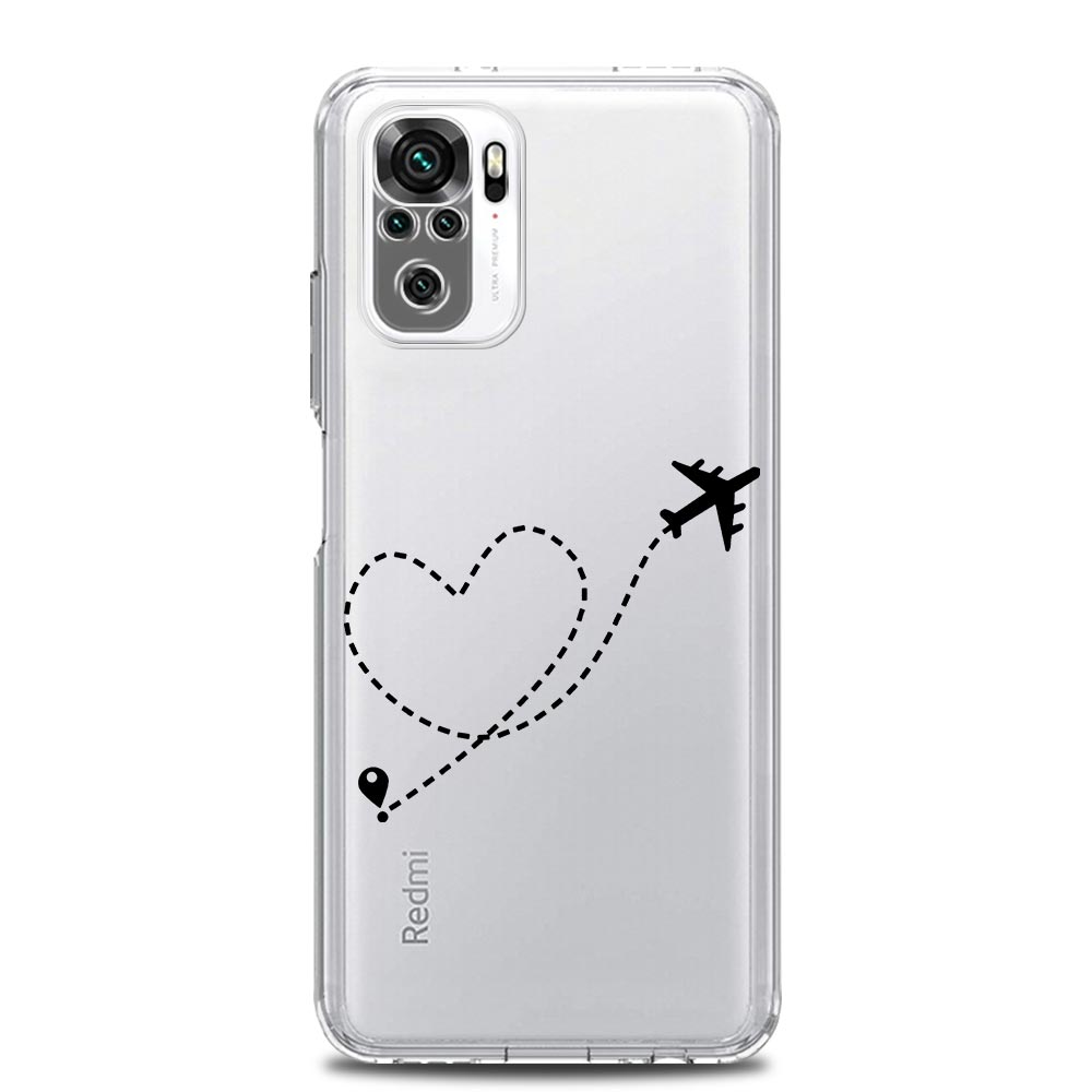 Fashion Planes World Map Travel Phone Case For Xiaomi Redmi Note 12 5G 9S 9 8 10 11 Pro Plus 4G 9T 8T 10C 9C 9A 7 Clear Cover