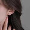 Double Butterfly Zirconia Stud Earrings: Sweet, Fashionable Jewelry for Women