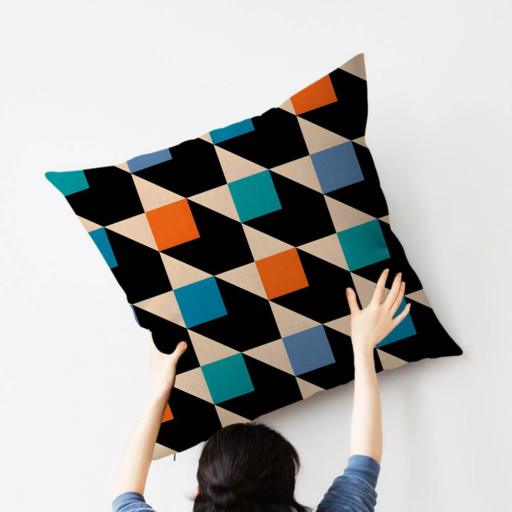 Abstract B-Bauhaus Geometry Cushion Cover Car Throw Pillow Case For Sofa Car Christmas Gift 40X40Cm 45X45Cm